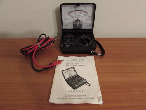 MICRONTA MULTI METER COMPACT FOLDING TESTER MODEL 22-211