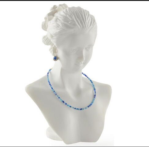 5.5&#034; x 8.0&#034; x 4.5&#034;, 8&#034; jewelry display bust for necklaces, with 2 earring holes, for sale