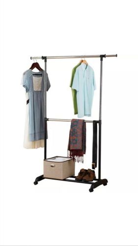 Mainstays adjustable 2-tier garment rack for sale