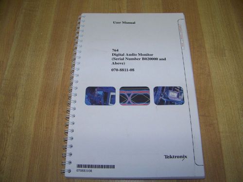 Tektronix Model 764 Digital Audio Monitor User Manual