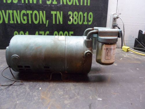 GAST PUMP W/GE 1/4HP MOTOR #334215 230VPH:1 RPM:1725 48Y:FR USED