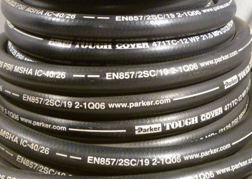 PARKER HYDRAULIC HOSE 50&#039; x 3/4&#034; 471TC-12 3125 PSI Bulk Lot Tough Cover 19mm NEW