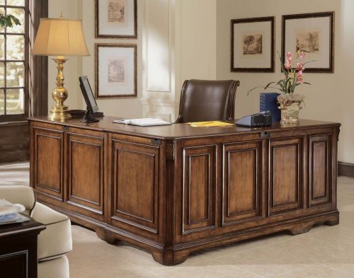 Denbrook Summer Cherry Executive L Shaped Computer Desk and Return