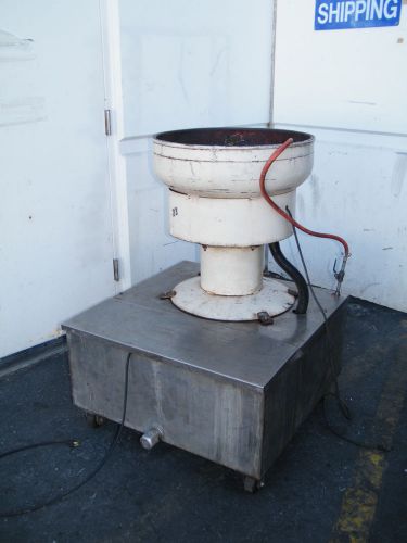 24&#034; bowl vibratory finishing mill tumbler hutson sweco wet hone deburring tumble