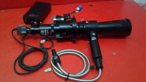 KYOWA EMZ-DK-3 MACHINE VISION MACRO LENS + Power Supply + Fiber Optic Tested OK1