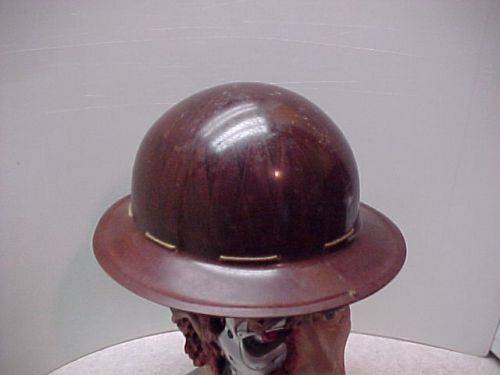 Vintage hard hat msa safe t hat hedgard safety supply co. canada miner iron for sale