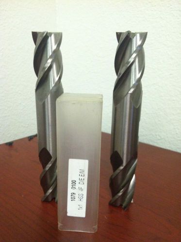 Interstate 1&#034; x 1&#034; x 1-7/8&#034; x 6-3/8&#034; 4F HSS CC Double End Mills