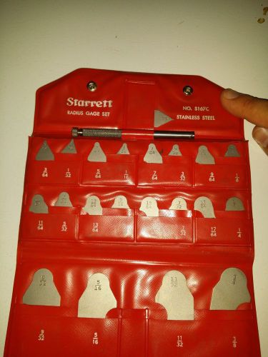 STARRETT S167c Radius Gage Set