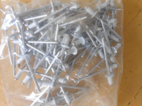 100 pc bagged  white pop rivets heavy duty gutter ~ repair new for sale