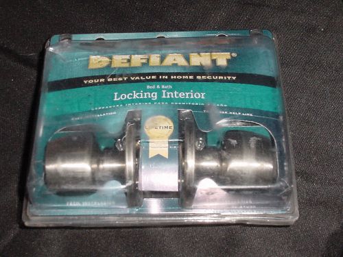 LOCKSMITH NOS Defiant Bed &amp; Bath Locking Interior Chrome not complete NIP