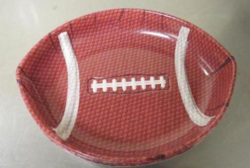 3 lot- 8x7 football serving bowl tray service bowls cafe snack food party for sale