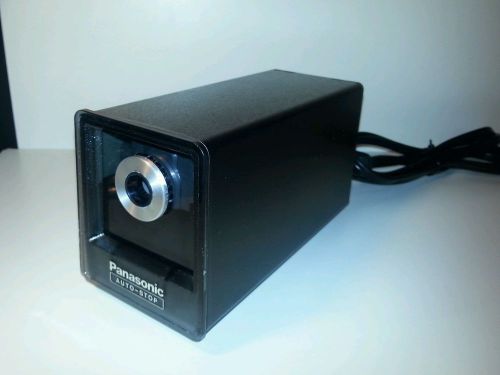 VINTAGE PANASONIC KP-77N ELECTRIC PENCIL SHARPENER**SOILD BLACK**EXCELLENT COND*