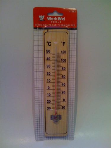 New Weather Test Scale Tool Indoor/Outdoor C/F Classic Style Wooden Thermometer