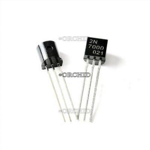 50pcs 2n7000 mosfet n-ch 60v 200ma to-92 new #5148368