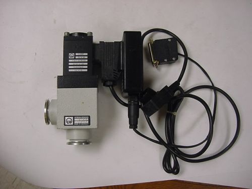 Leybold Heraeus Right Angle Vacuum Valve w/ Power Supply 287-52 V1 - ESC 45 110