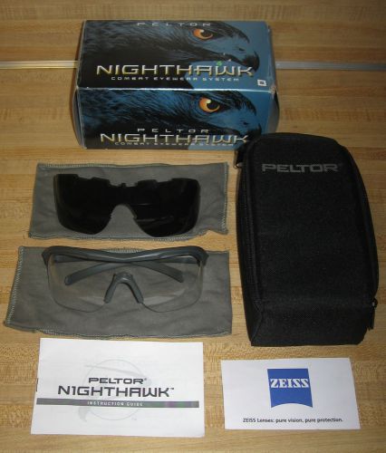 New Old Stock Peltor Nighthawk Combat Eyewear Systems Safety Glasses