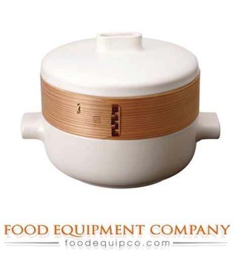 Paderno 49621-24 Steamer Set 9.5&#034; dia. ceramic and bamboo