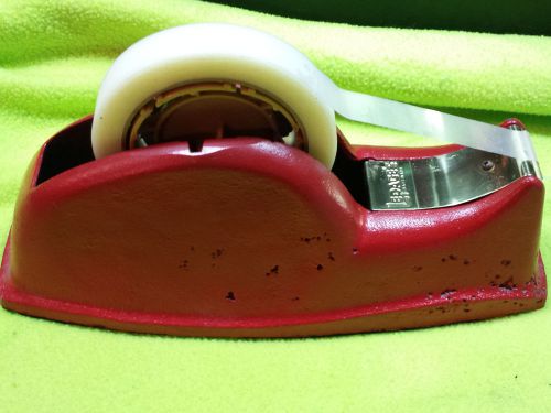 *VTG*  LEPAGE&#039;S  Tape Dispenser &#034;Mid Century&#034; (Red- Cast Iron- Industrial) RARE