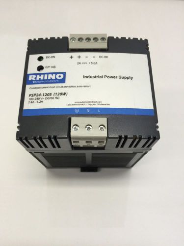 Rhino automation direct industrial power supply psp24-120s (120w) for sale