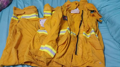 Nomex wildland fire shirt pants firefighting sz large - nomex iia 7.5 on for sale