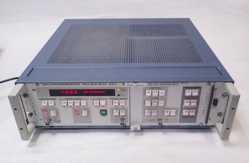 ROHDE &amp; SCHWARZ UPSF-2 VIDEO NOISE METER w/ UPSF2E2 CHROMA NOISE METER