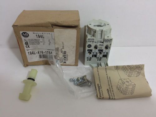 NEW! ALLEN-BRADLEY ON-OFF SWITCH 194L-A16-1754 194LA161754