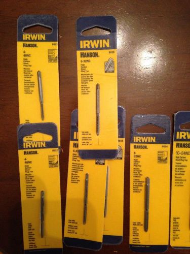 Irwin Tap Set (2)8012,(3)8018,8024,8028,(2)8031,8035,8120,8123,8127,8129,8317