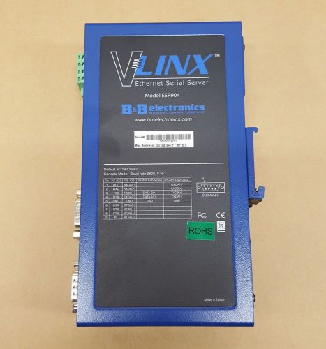 B &amp; B Electronics  ESR904 V Linx4-Port Industrial Ethernet Serial Server