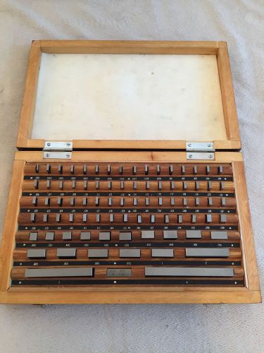 EUC 81 Piece Gage Gauge Block Set For Precision Machinist Tooling Metalworking