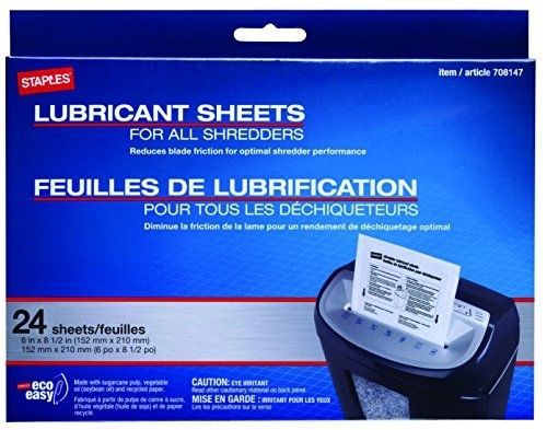 ? Shredder Lubricant Sheets 24/pk