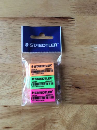 3 x COLORFULL STAEDTLER BEST RUBBER ERASER GERMANY.