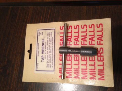 NEW 1/4&#034; TAP WRENCH MILLERS FALLS