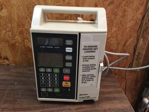 Baxter Flo-Gard 6201 Infusion IV Volumetric Pump Large Volume W/ New Batteries