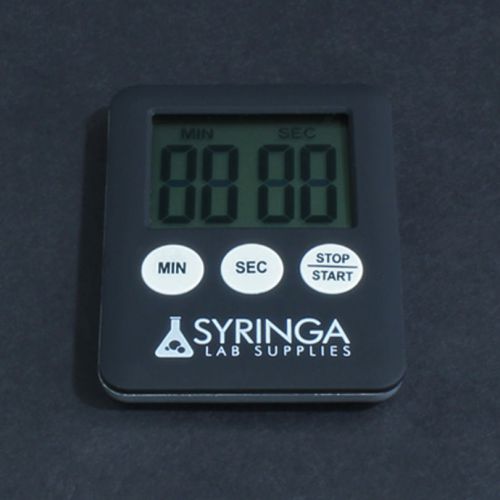 Lab Timer, Magnet Mount, Black