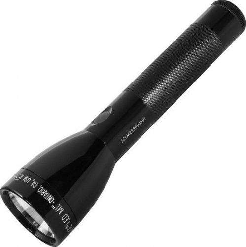 Maglite ML81021 LED 2 C Cell Flashlight 8.25&#034; Overall Black Aluminum