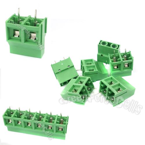 20 pcs 2 pin 9.5mm pcb universal screw terminal block connector 300v 30a gs008s for sale