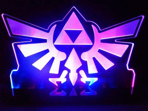 Nintendo legend of zelda triforce led lamp night light kids teen&#039;s bedroom for sale