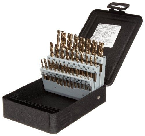 Precision Twist C60M41CO Cobalt Steel Short Length Drill Bit Set with Metal