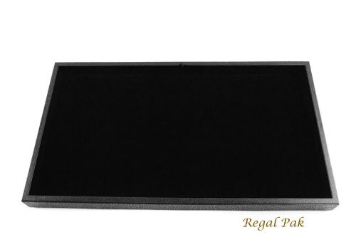 Black Full Size Tray With Black Velvet Pad