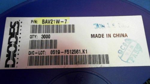 605-pcs switching 200v 0.2a diodes bav21w-7 21w7 bav21w7 for sale