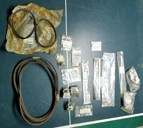 LOT OF KUBOTA ENGINE PARTS V-BELTS, GASKETS, O-RINGS, COVERS, GLOW PLUG CORD,