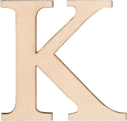 &#034;Wood Letters &amp; Numbers 1.5&#034;&#034; 2/Pkg-K, Set Of 6&#034;