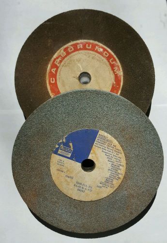 Lot of 2 Grinding Wheels Carborundm 8x1x5/8 Bay State Abrasives 8x3/4x5/8  NOS