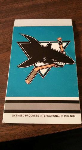 vintage San Jose Sharks notepad stanley cup finals