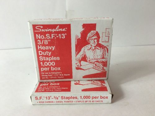 Vintage Swingline 3/8&#034; Heavy Duty Staples No. S.F -13