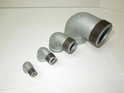 90 degree street elbow 150# 3&#034; npt galvanized malleable iron  &lt;mi101141g for sale