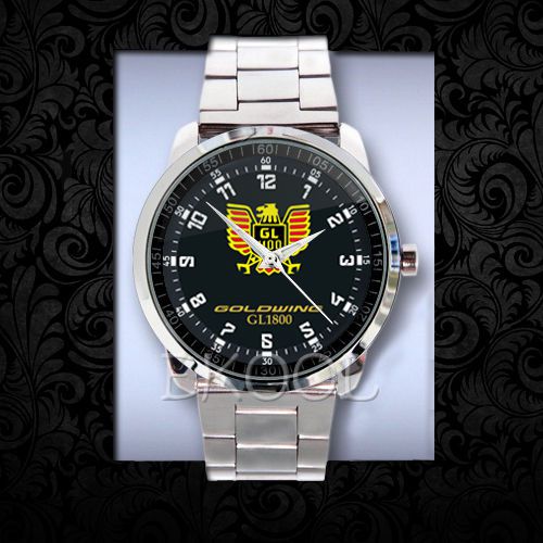 789 Honda Goldwing GL1800 Motorcycles Logo New Design On Sport Metal Watch