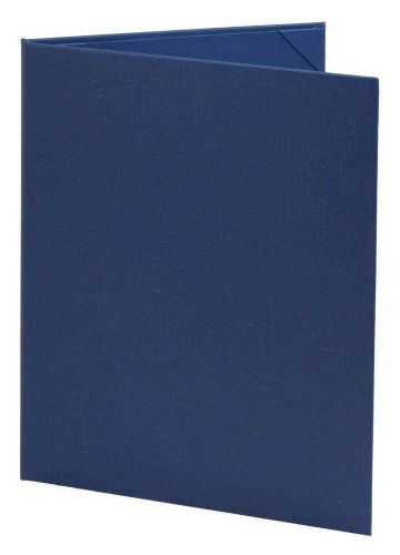 15pc lot - Poly-Cotton Blend Retro Menu Cover (8.5&#034; x 11&#034; insert, 2-panel, Blue)