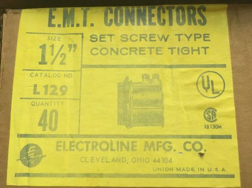 Set Screw 1 1/2 Inch Connector 25 Pieces Per Box