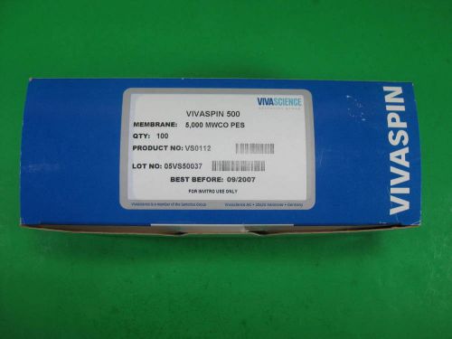 Vivascience, Vivaspin 500 5000 MWCO PES -- VS0112 -- (Pack of 50) New